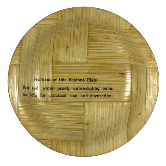 Jamaica Rafting On The Rio Grande Bamboo Plate 4” Set Of 4 Small Bowls Coaster - Picture 4 of 5